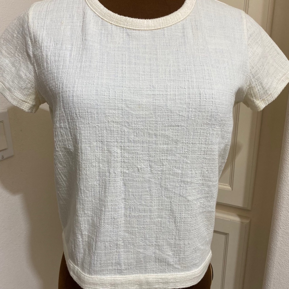 Madewell Beige Knot-Back Tee Size XS - Picture 5 of 7
